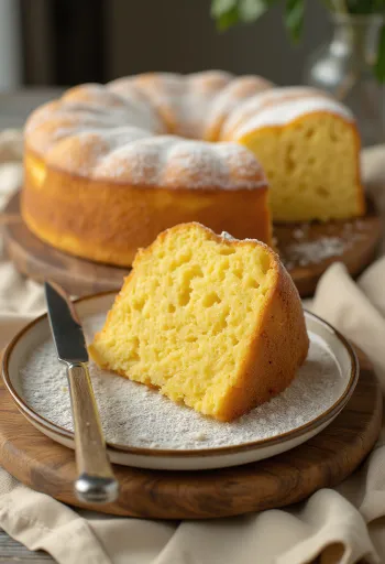 Tort simplu cu unt în prezentare simplă