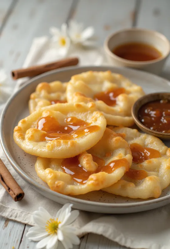Luchi servit cu sos dulce de tamarind
