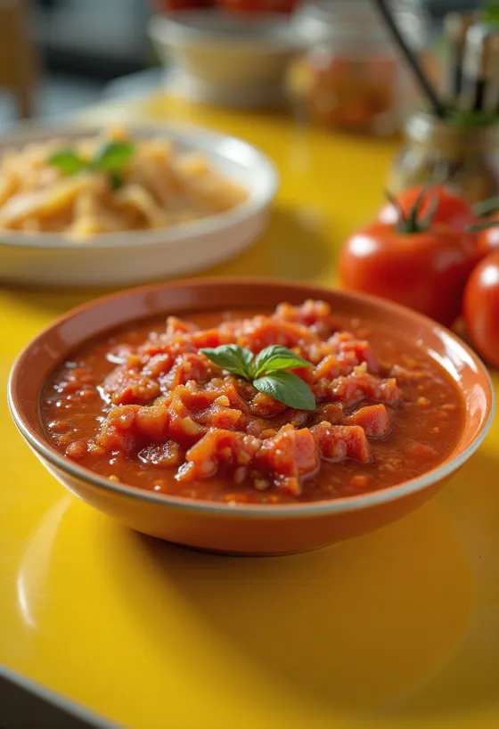 Sos Arrabbiata servit cu paste