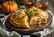 Calzone cu cremă de dovleac copt auriu