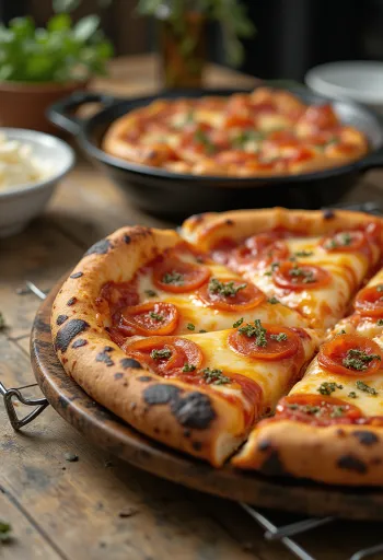 Detroit Style Pizza pătrată, groasă și crocantă