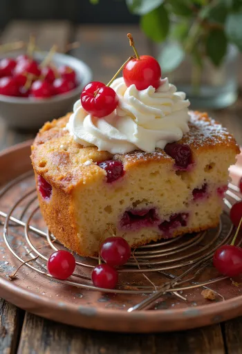 Tort de coacăze cu scorțișoară servit felii