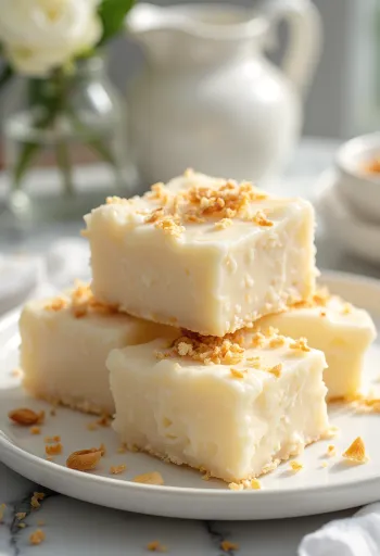 Cocada cu lapte condensat servită