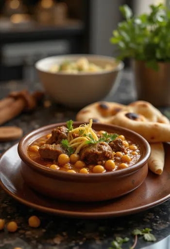 Nihari cu năut, ragu bogat de carne și condimente