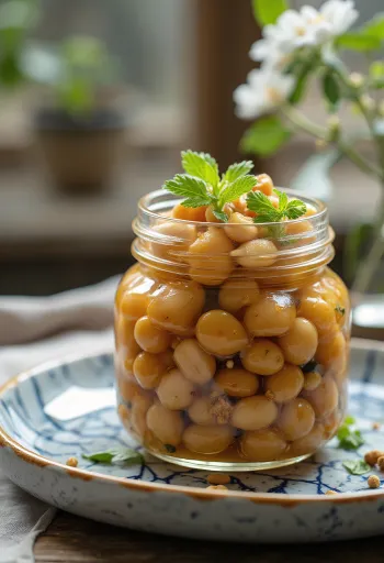 Natto murat picant în borcan