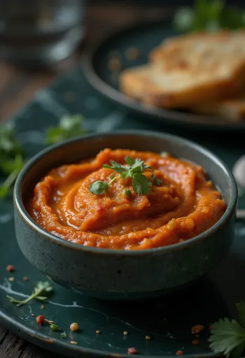 Sos Romesco servit cu legume la grătar