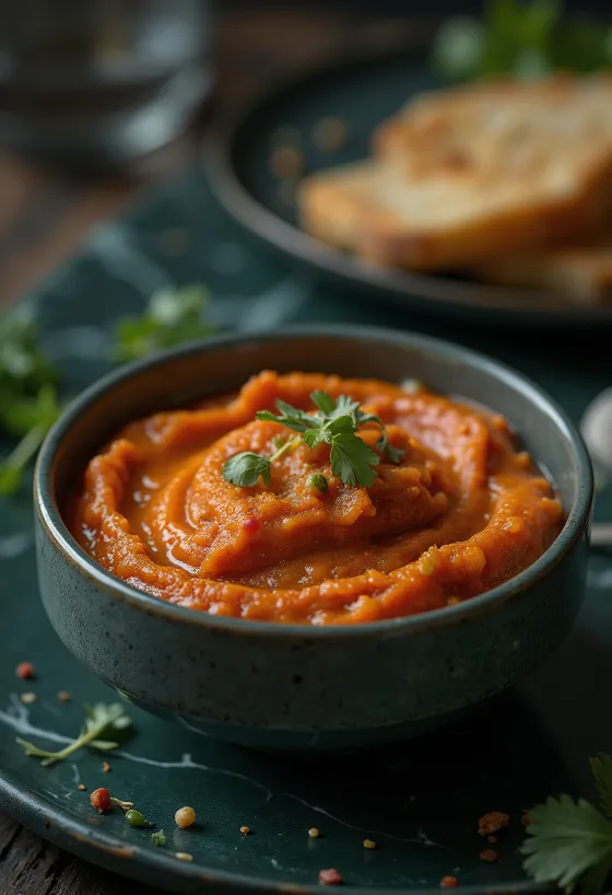 Sos Romesco servit cu legume la grătar