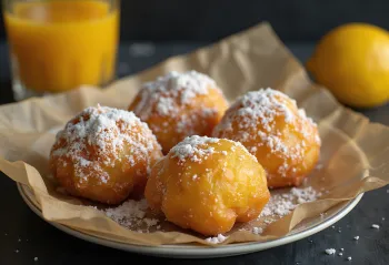Zeppole fără gluten cu zahăr pudră