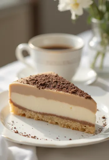 Tort spumă de castane în prezentare elegantă