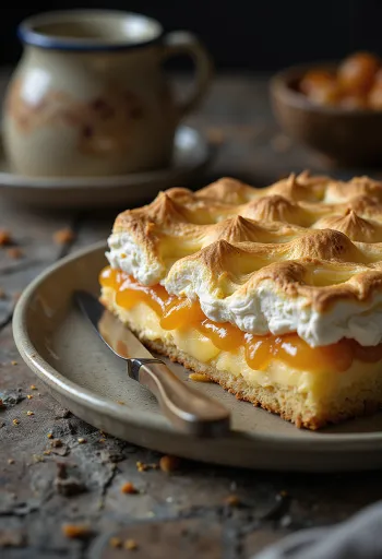 Tort Rákóczi cu brânză de vaci servit