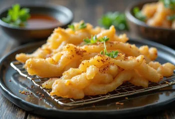 Anago tempura, servit proaspăt