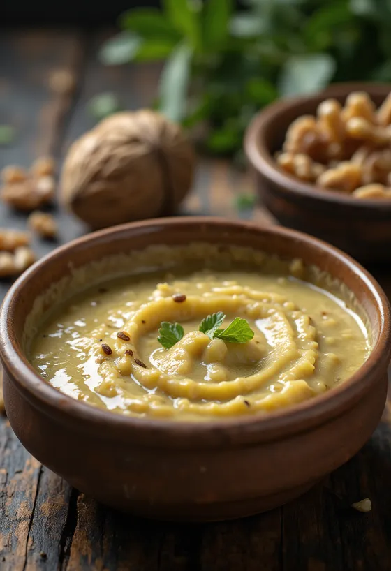Sos pesto cremos de nuci bej servit