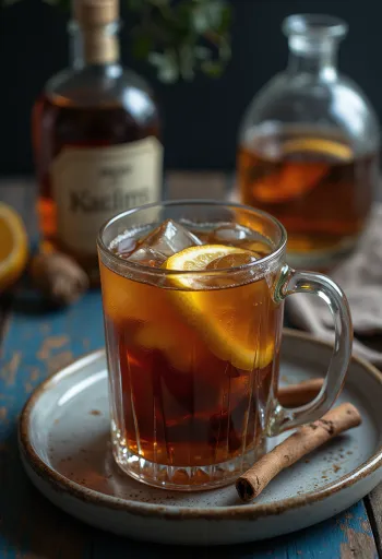 Grog servit în pahar