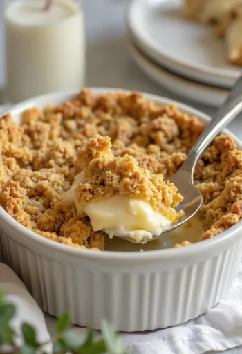 Plăcintă cu brânză de vaci și fulgi de ovăz servită