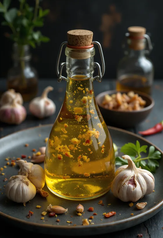 Sos picant de usturoi servit