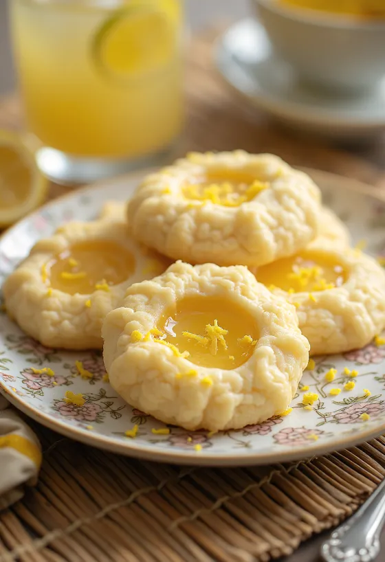 Linzer cu miere și lămâie servit