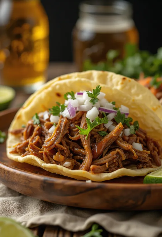 Tacos cu Barbacoa și lime