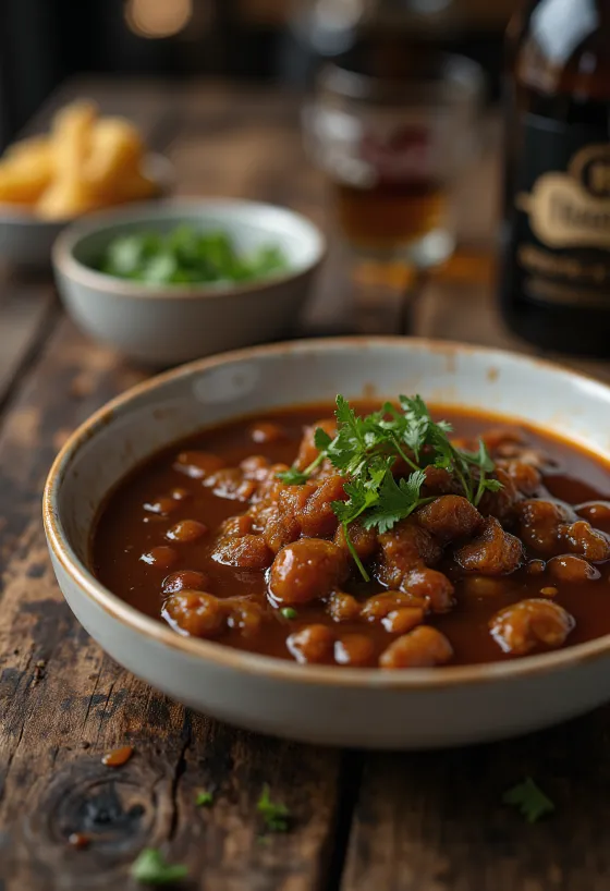 Sos iute de tamarind servit cu cărnuri la grătar