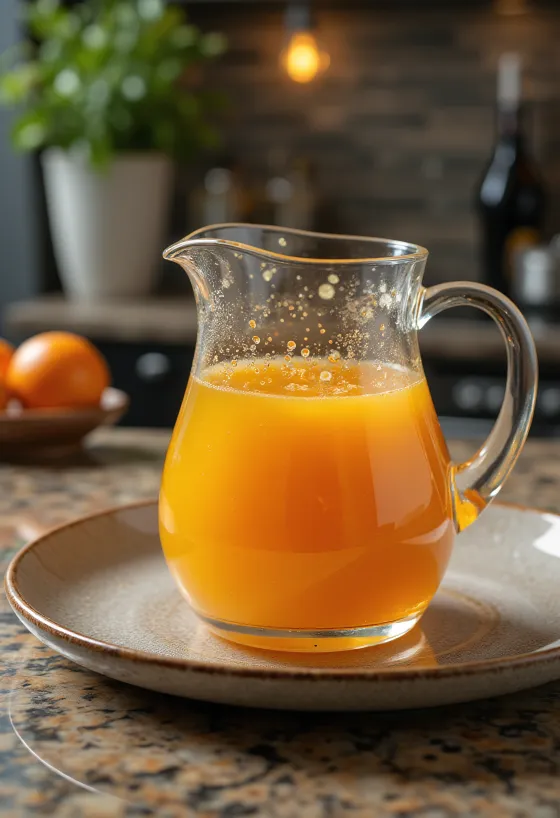 Sos de portocale cu rozmarin servit