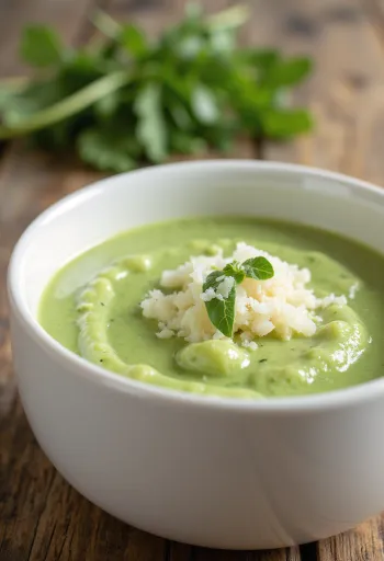 Sos de rucola cu smântână servit