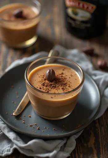 Bailey's de casă servit în sticlă