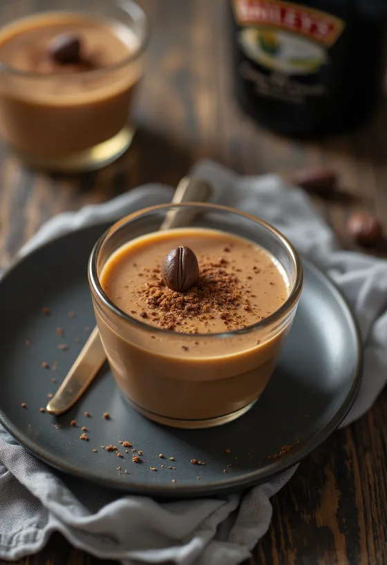 Bailey's de casă servit în sticlă