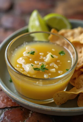 Sos de lime cu tequila servit