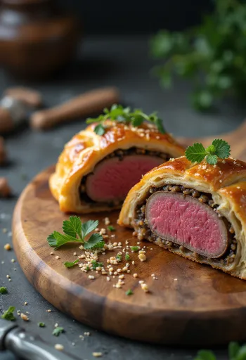 Vită Wellington servită