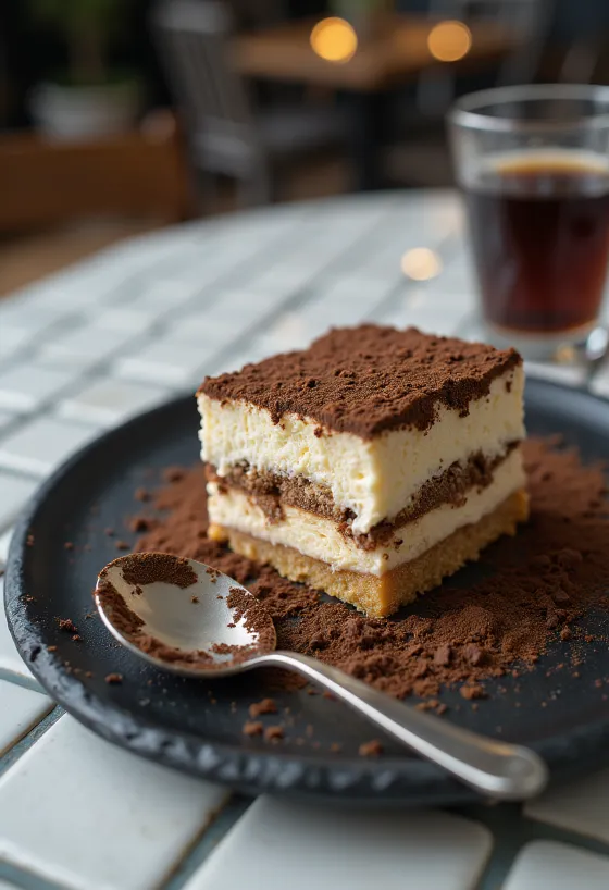 Tort Tiramisu spumos pudrat cu cacao