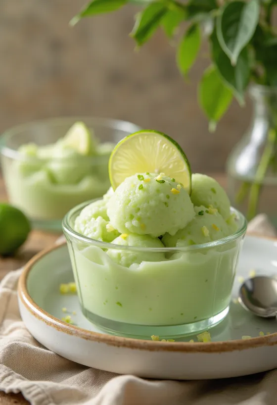 Parfait cu lime servit
