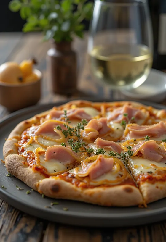 Pizza alla Messinese cu ton și ceapă