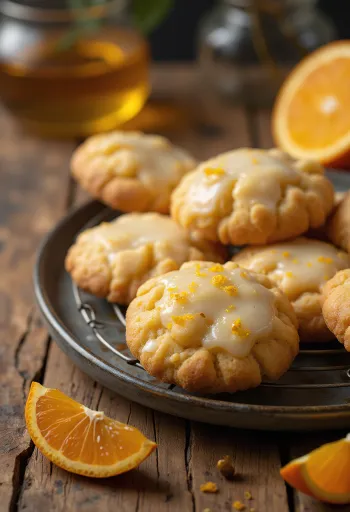 Turtă dulce cu portocale în aranjament de Crăciun