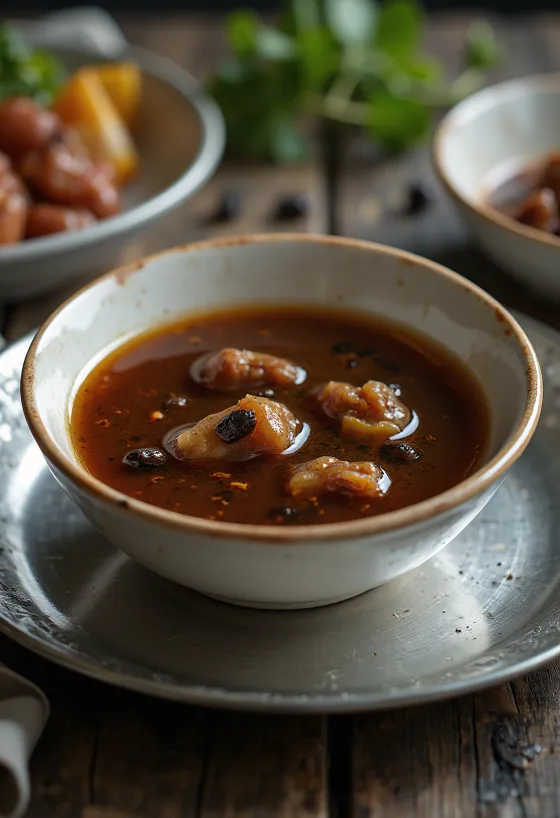 Sos Adobo servit cu pui la grătar și orez