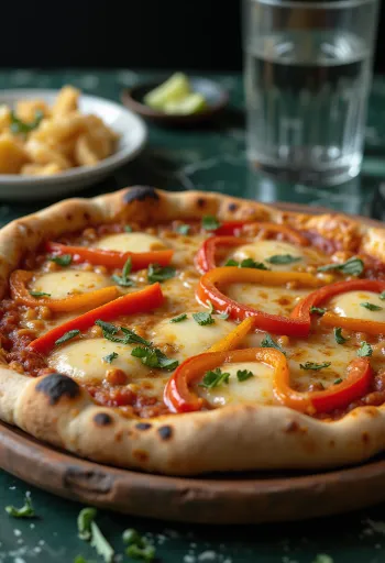 Pizza Chilena servită