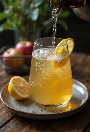 Cidru spaniol Sidra servit în pahar