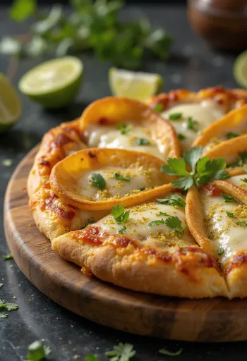 Pizza Costarricense servită