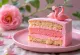 Tort Flamingo cu decorațiuni roz și aurii