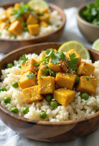 Orez de conopidă cu tofu curry