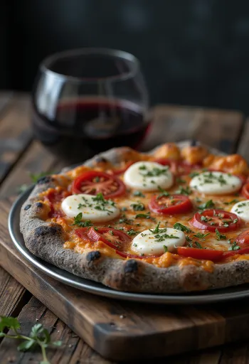 Pizza di Grano Arso din cereale arse și brânzeturi italiene