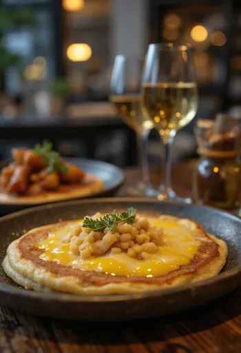 Clătite Raclette servite