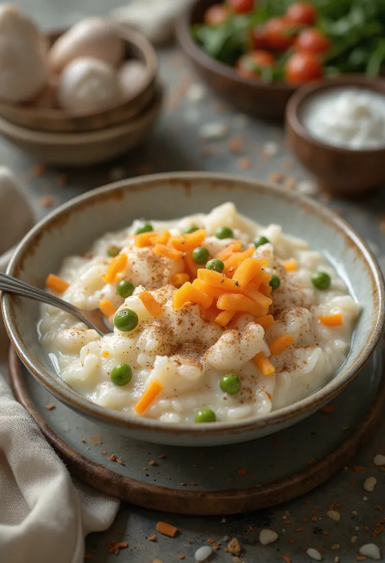 Kheer cu legume, servit proaspăt